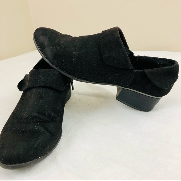 American Eagle Black slip on black heel ankle boots women’s size 6 1/2 - Picture 3 of 10
